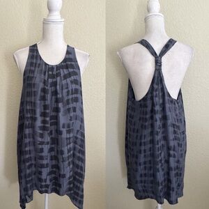 Alice & Olivia Racer Back Indigo and Black Mini Dress Size Medium